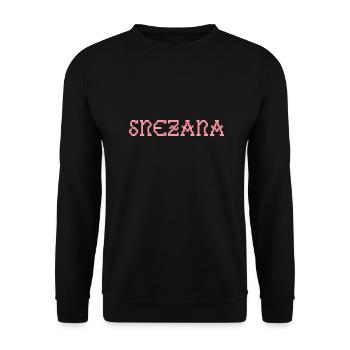 Snezana - Sweat-shirt Unisexe - noir - Devant - Alina (178cm) & Michal (187cm)
