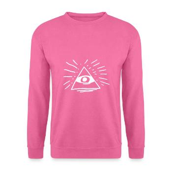 Illuminati Auge - Unisex Pullover - Pink - Vorne