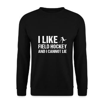 Sport Field Hockey And I Cannot Lie Field Hockey - Unisex Sweatshirt - black - Front - Alina (178cm) & Michal (187cm)