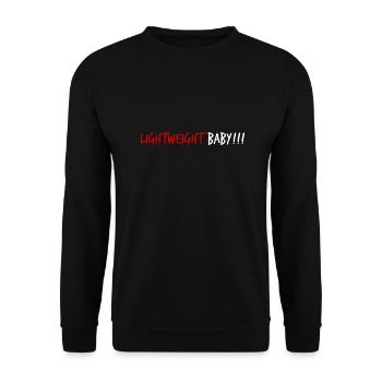 Lightweight Baby (white/red) - Unisex Sweatshirt - black - Front - Alina (178cm) & Michal (187cm)