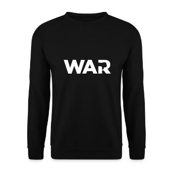 No War - Unisex Sweatshirt - black - Front - Alina (178cm) & Michal (187cm)