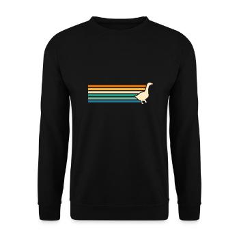 Goose - Unisex Sweatshirt - black - Front - Alina (178cm) & Michal (187cm)