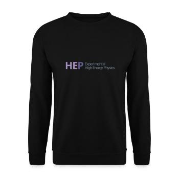 logo HEP - Unisex Pullover - Schwarz - Vorne - Alina (178cm) & Michal (187cm)
