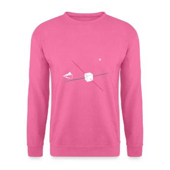 Blender Default Vue - Sweat-shirt Unisexe - rose - Devant