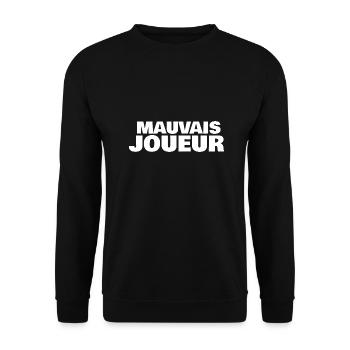 mauvais joueur - Sweat-shirt Unisexe - noir - Devant - Alina (178cm) & Michal (187cm)