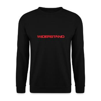 Widerstand - Unisex Pullover - Schwarz - Vorne - Alina (178cm) & Michal (187cm)