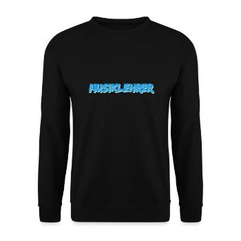 Music teacher as a job - Unisex Sweatshirt - black - Front - Alina (178cm) & Michal (187cm)