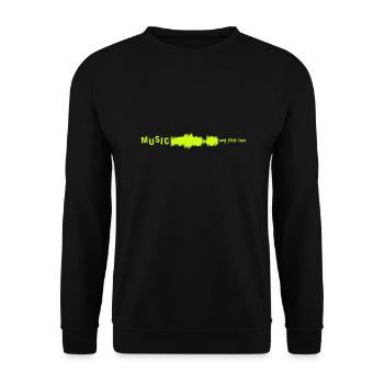 Musique > Mon premier amour > VECTORGRAPHIC - Sweat-shirt Unisexe - noir - Devant - Alina (178cm) & Michal (187cm)