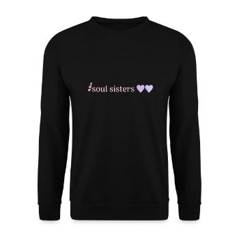 freunde - Unisex Pullover - Schwarz - Vorne - Alina (178cm) & Michal (187cm)