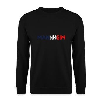 Mannheim Monnem Mannheimat - Unisex Pullover - Schwarz - Vorne - Alina (178cm) & Michal (187cm)
