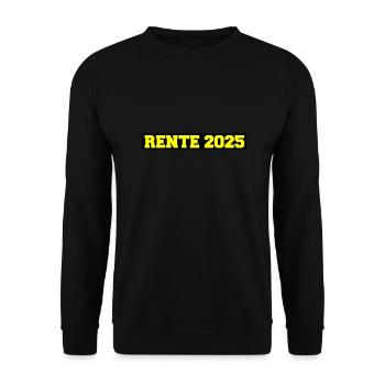 Rente 2025 - Unisex Pullover - Schwarz - Vorne - Alina (178cm) & Michal (187cm)