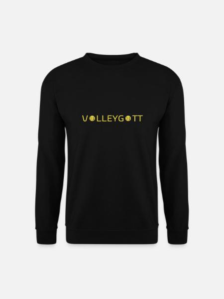 Volleygott Ball gelb - Unisex Pullover - Schwarz