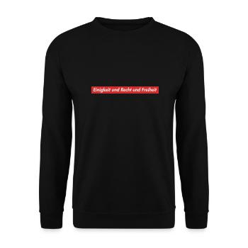 Bayern Fussball sprüche fun lustig Berg Mountain - Unisex Pullover - Schwarz - Vorne - Alina (178cm) & Michal (187cm)