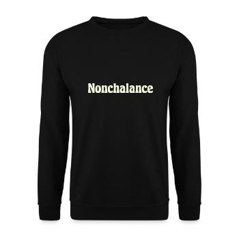 Nonchalance - Unisex Pullover - Schwarz - Vorne - Alina (178cm) & Michal (187cm)