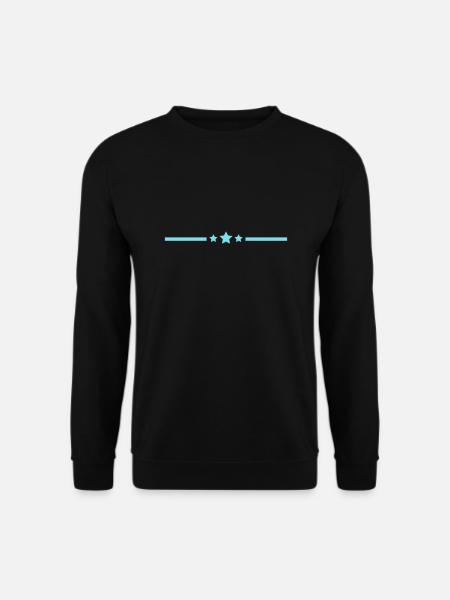Line Stars - Unisex Sweatshirt - black