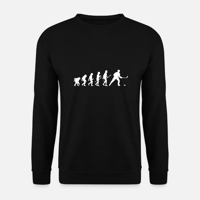 Eishockeyspieler Evolution Eishockey - Unisex Pullover - Schwarz