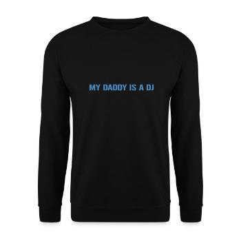 Mein Vati ist ein DJ - Unisex Pullover - Schwarz - Vorne - Alina (178cm) & Michal (187cm)