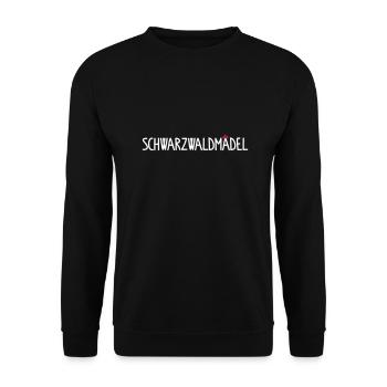 Schwarzwaldmädel - Unisex Pullover - Schwarz - Vorne - Alina (178cm) & Michal (187cm)