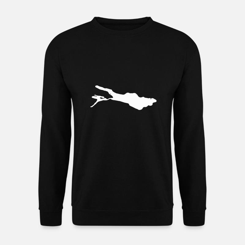 Lac de Constance blanc - Sweat-shirt Unisexe - noir