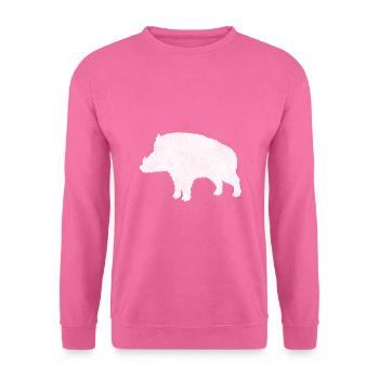 Wildschwein - Unisex Pullover - Pink - Vorne