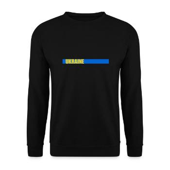 Balken Ukraine Heimatland - Unisex Pullover - Schwarz - Vorne - Alina (178cm) & Michal (187cm)