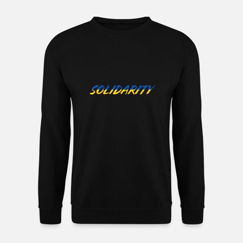 Solidarity ukraine - Unisex Pullover - Schwarz