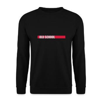 Bar Old School - Unisex Sweatshirt - black - Front - Alina (178cm) & Michal (187cm)