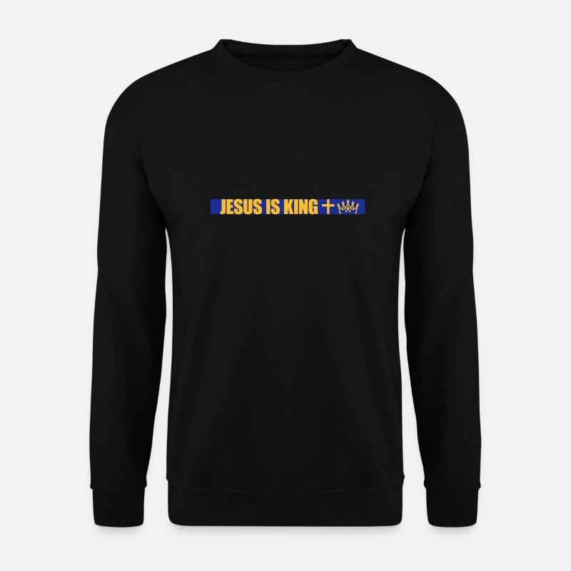 jesus is king quote - Unisex Sweatshirt - black