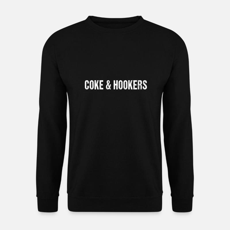 Kokain und - Unisex Pullover - Schwarz