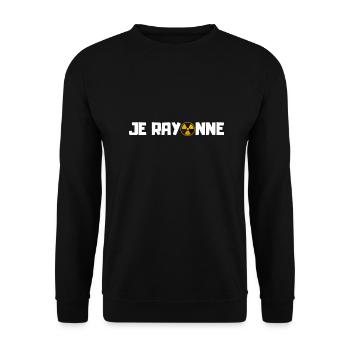 Je rayonne - cadeau manip radio original - Sweat-shirt Unisexe - noir - Devant - Alina (178cm) & Michal (187cm)
