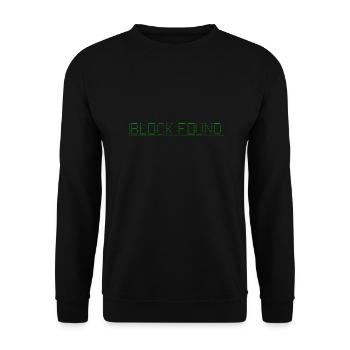 Monero Block gefunden - Unisex Pullover - Schwarz - Vorne - Alina (178cm) & Michal (187cm)