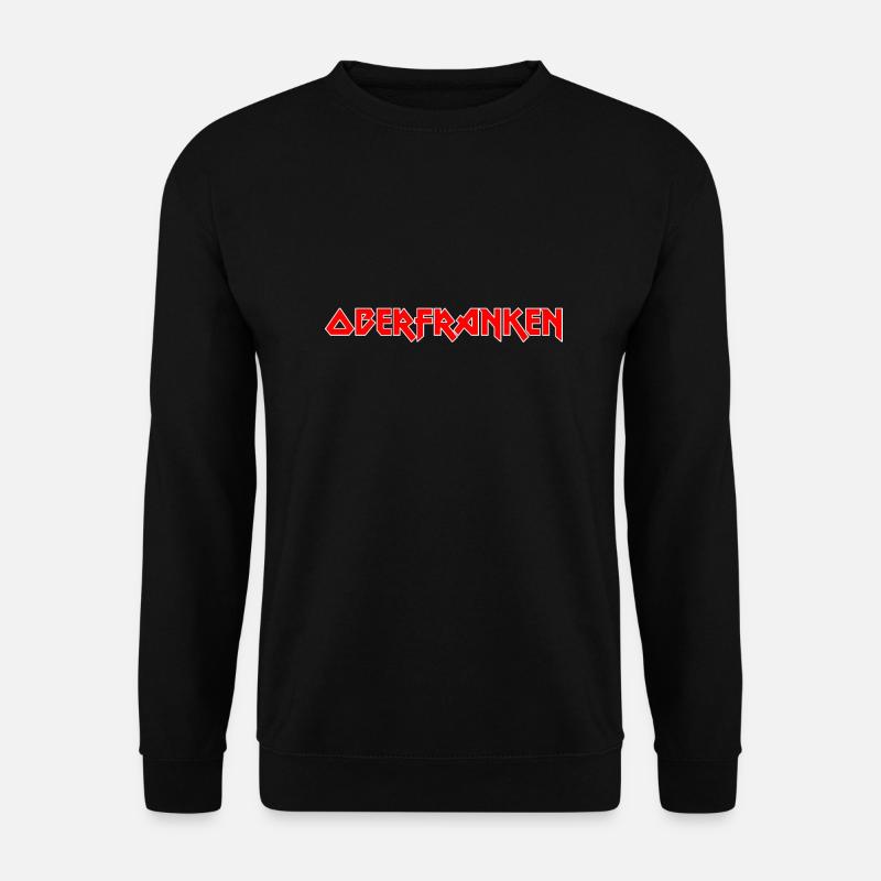 Modisches Heimat OBERFRANKEN Metal-Design - Unisex Pullover - Schwarz