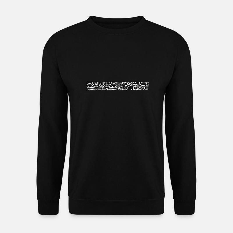 logo maori27 blanc - Sweat-shirt Unisexe - noir