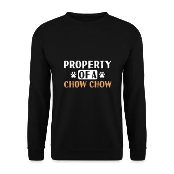 Property Of A Chow Chow - Unisex Sweatshirt - black - Front - Alina (178cm) & Michal (187cm)