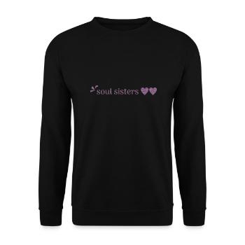 Friends - Soul Sisters - Unisex Sweatshirt - black - Front - Alina (178cm) & Michal (187cm)