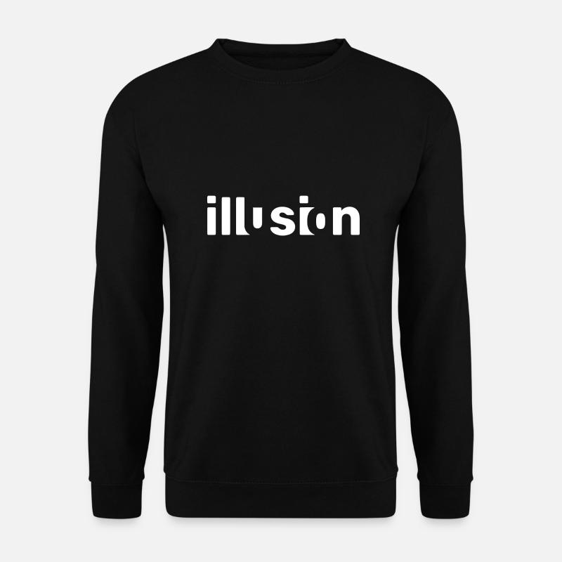 Illusion - Unisex Pullover - Schwarz