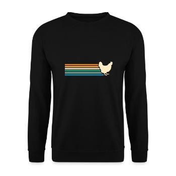 Poules Poule - Sweat-shirt Unisexe - noir - Devant - Alina (178cm) & Michal (187cm)