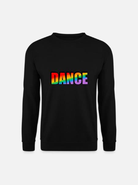 Dance rainbow text LGBTQ pride - Unisex Sweatshirt - black