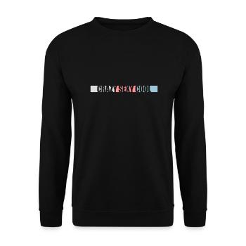 crazy sexy cool design - Unisex Sweatshirt - black - Front - Alina (178cm) & Michal (187cm)