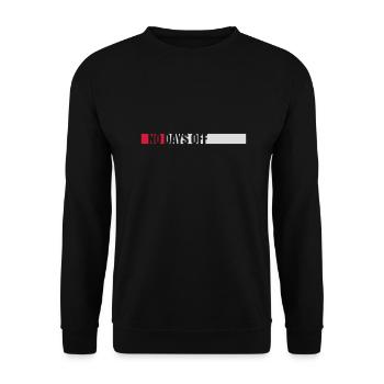pas de jours de congé devis - Sweat-shirt Unisexe - noir - Devant - Alina (178cm) & Michal (187cm)