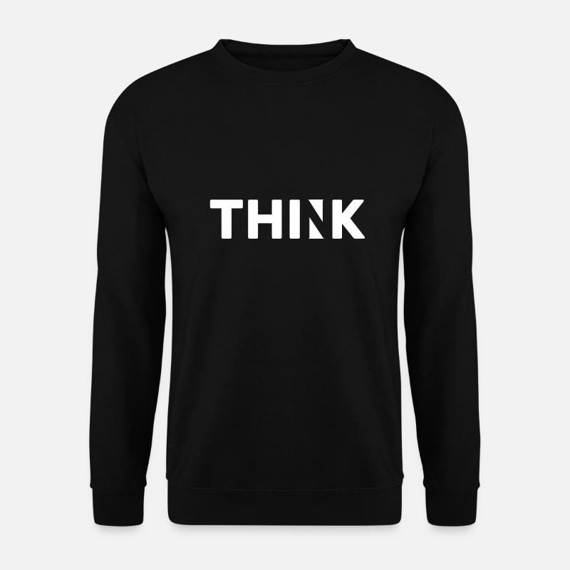 Think - Unisex Pullover - Schwarz