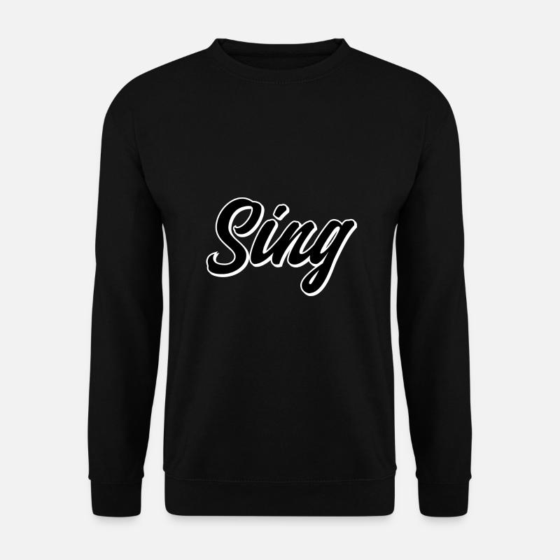 Singer - Unisex Pullover - Schwarz