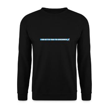 mieux fonctionner que le gouvernement - Sweat-shirt Unisexe - noir - Devant - Alina (178cm) & Michal (187cm)