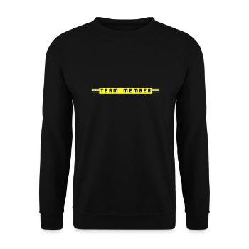 Team Member - Unisex Sweatshirt - black - Front - Alina (178cm) & Michal (187cm)