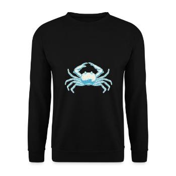 Krabbe - Unisex Pullover - Schwarz - Vorne - Alina (178cm) & Michal (187cm)