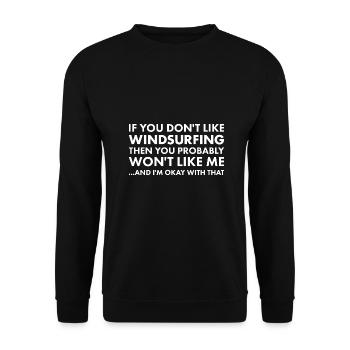 Sport si vous n’aimez pas la planche à voile - Sweat-shirt Unisexe - noir - Devant - Alina (178cm) & Michal (187cm)