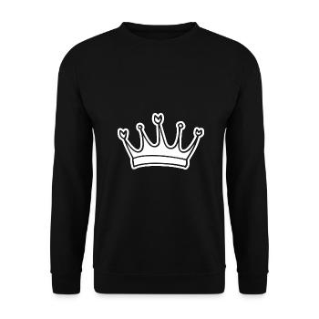 Krone - Unisex Pullover - Schwarz - Vorne - Alina (178cm) & Michal (187cm)