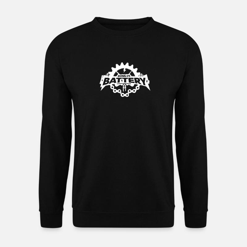 SONS OF BATTERY - ROUGH SKULL WHITE - Unisex Pullover - Schwarz