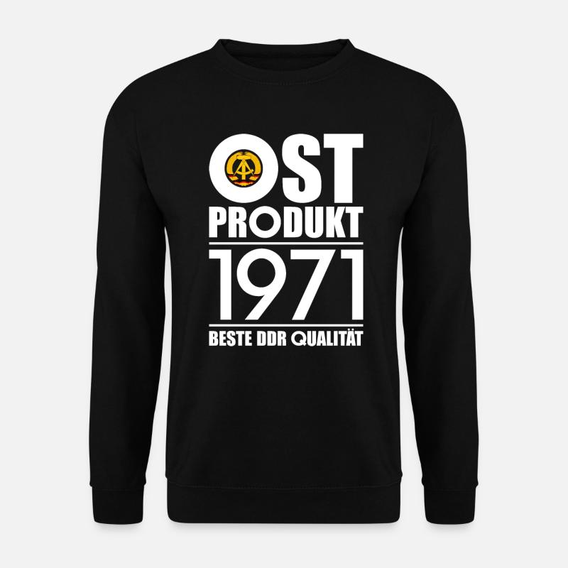 OSTPRODUKT 1971 DDR OSSI 55. GEBURTSTAG - Unisex Pullover - Schwarz