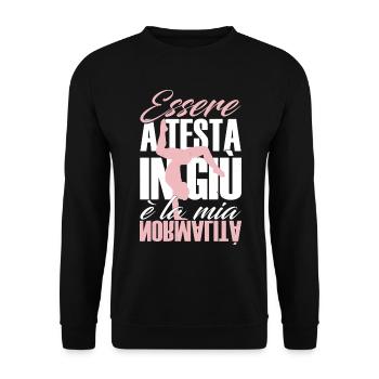 Gymnaste Gymnastique rythmique Gymnastique artistique - Sweat-shirt Unisexe - noir - Devant - Alina (178cm) & Michal (187cm)